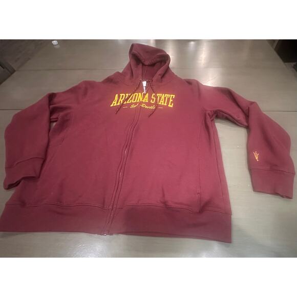 Arizona State Sun Devils zip up hoodie (2XL) - Picture 3 of 9